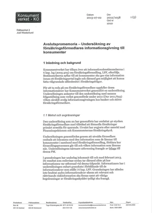 Avslutspromemoria 2012 - Undersökning av försäkringsförmedlares informationsg... (Bild)