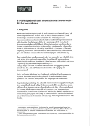 Avslutspromemoria 2015 - Undersökning av försäkringsförmedlares informationsg... (Bild)