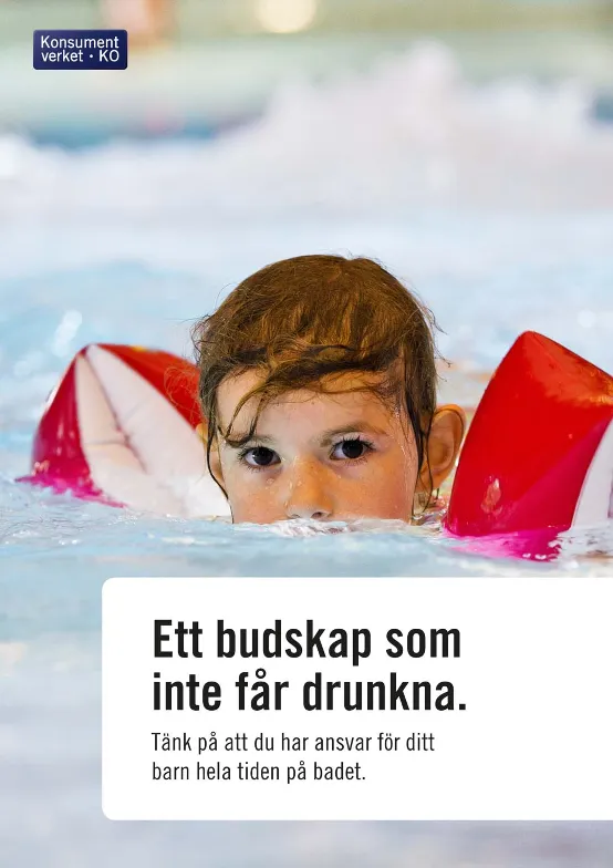 Ett budskap som inte får drunkna, affisch (Bild)
