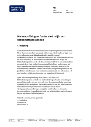 Marknadsföring av fonder med miljö-och hållbarhetspåståenden (Bild)