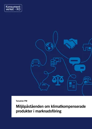 Miljöpåståenden om klimatkompenserade produkter i marknadsföring (Bild)