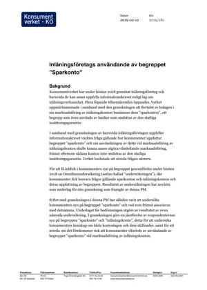 Inlåningsföretags användande av begreppet ”Sparkonto” (Bild)