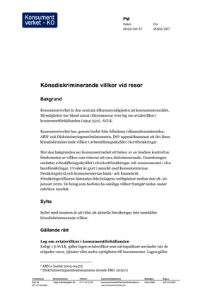 Könsdiskriminerande villkor vid resor (Bild)