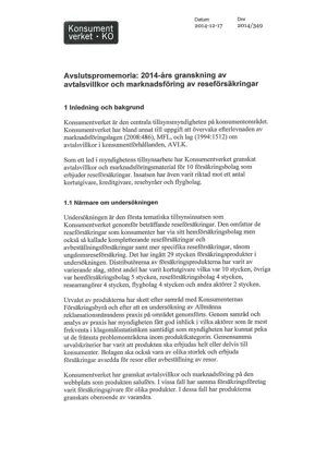 Granskning av reseförsäkringar (Bild)