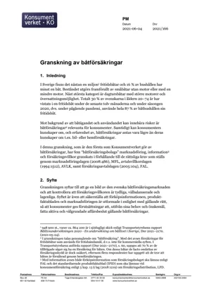 Granskning av båtförsäkringar (Bild)