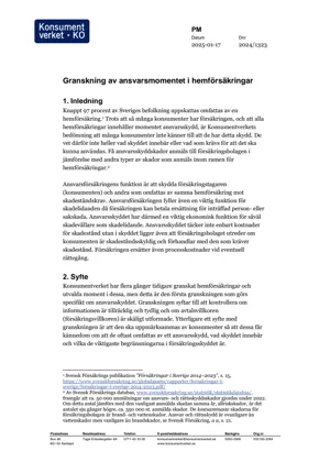 Granskning av ansvarsmomentet i hemförsäkringar (Bild)