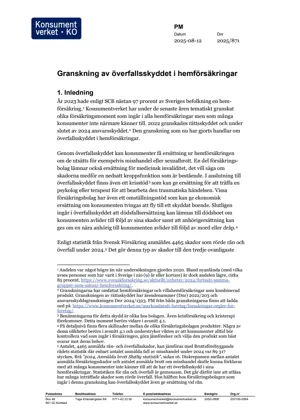 Granskning av överfallsskyddet i hemförsäkringar (Bild)