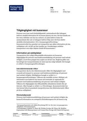 Tillgänglighet vid bussresor (Bild)