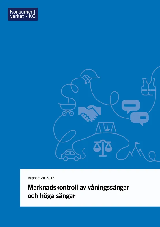 Rapport 2019:13 Marknadskontroll av våningssängar och höga sängar (Bild)
