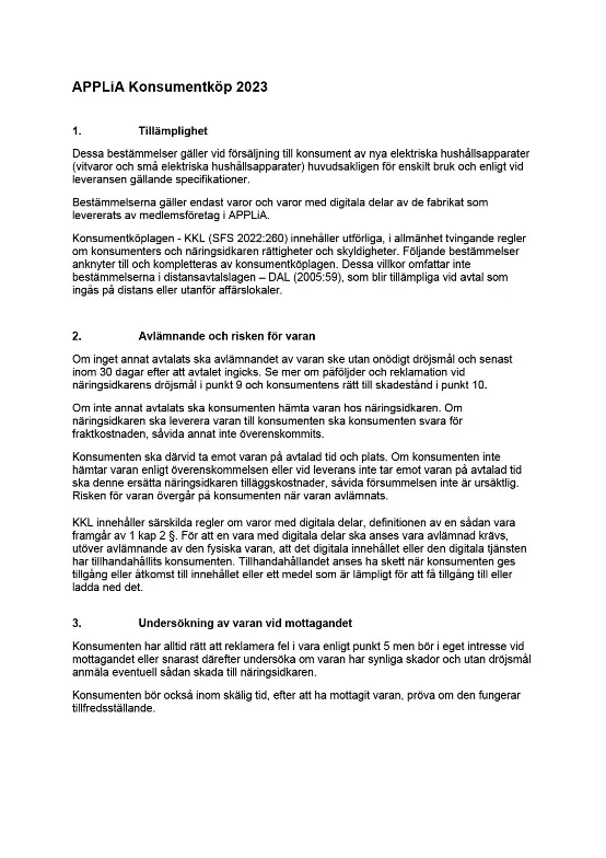 BÖ 2023:01 APPLiA konsumentköp (Bild)