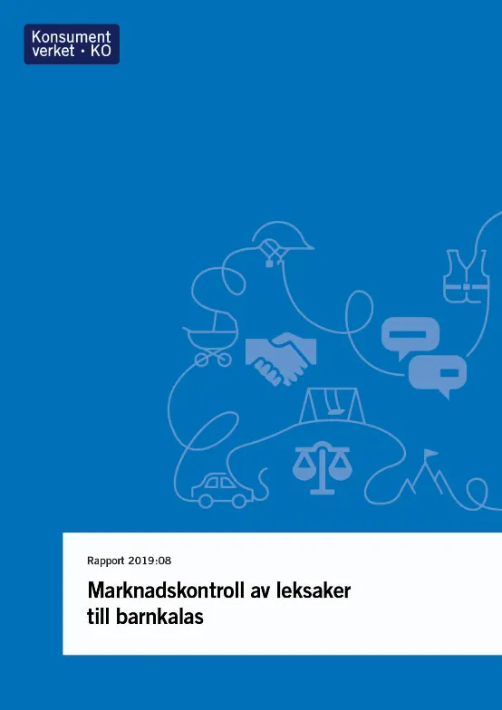 Rapport 2019:8 Marknadskontroll av leksaker till barnkalas (Bild)